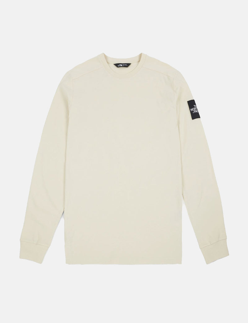 North Face Fine 2 Long Sleeve T-Shirt - Vintage White