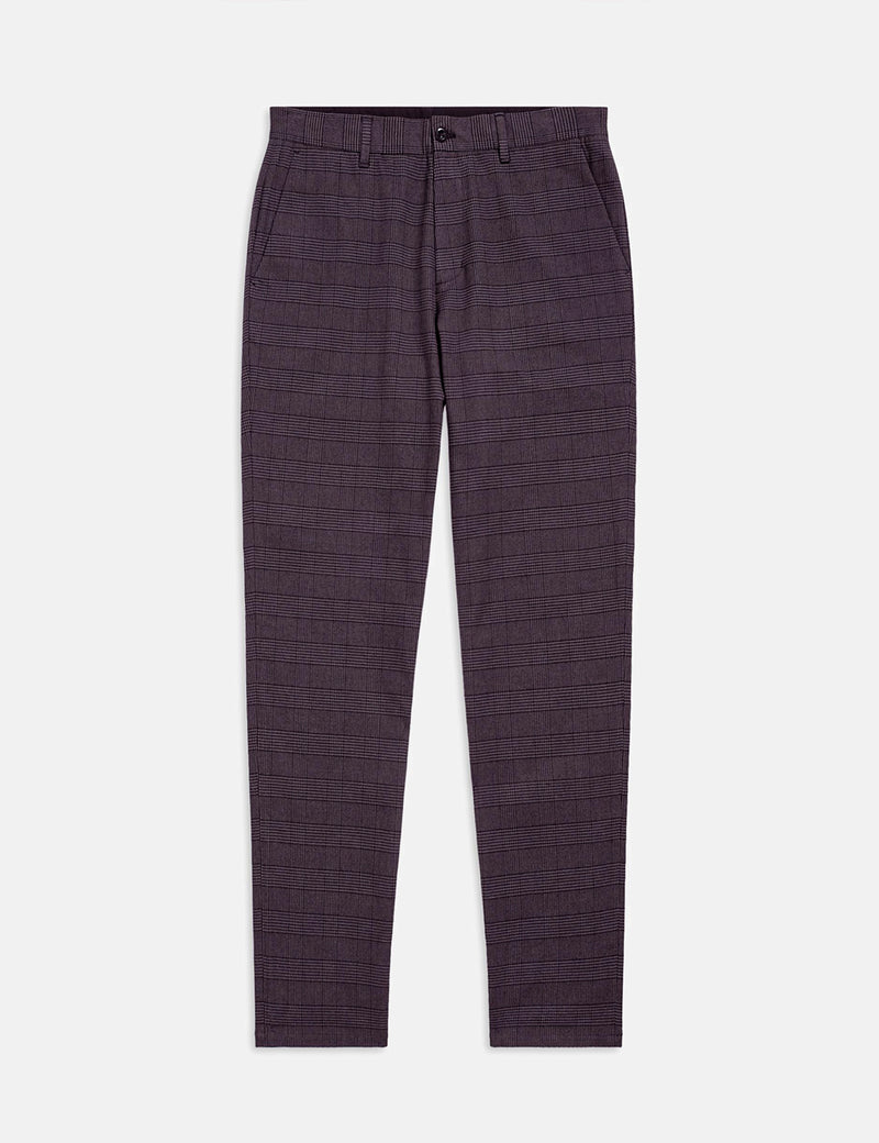 Fred Perry Check Trouser - Black