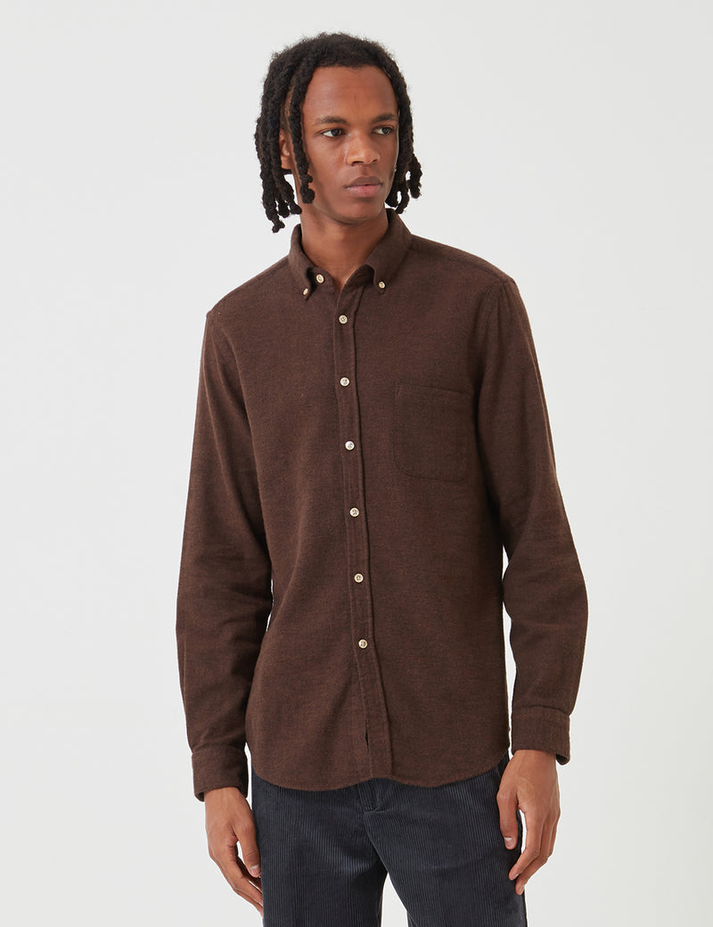 Portuguese Flannel Teca Shirt - Brown