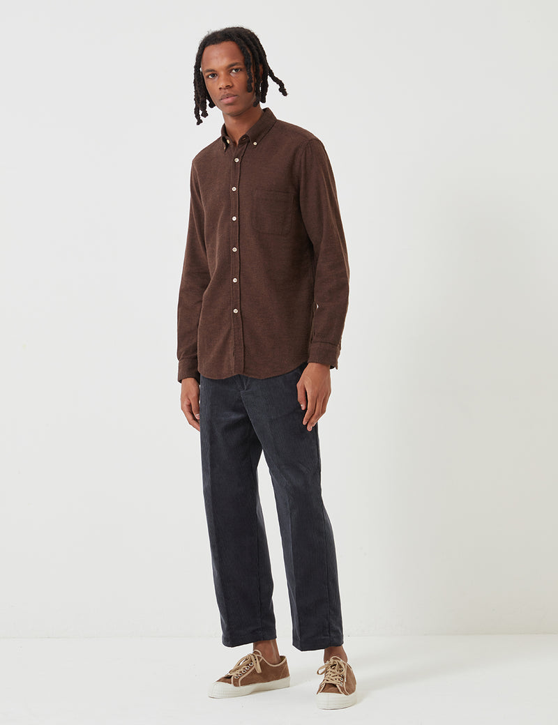 Portuguese Flannel Teca Shirt - Brown