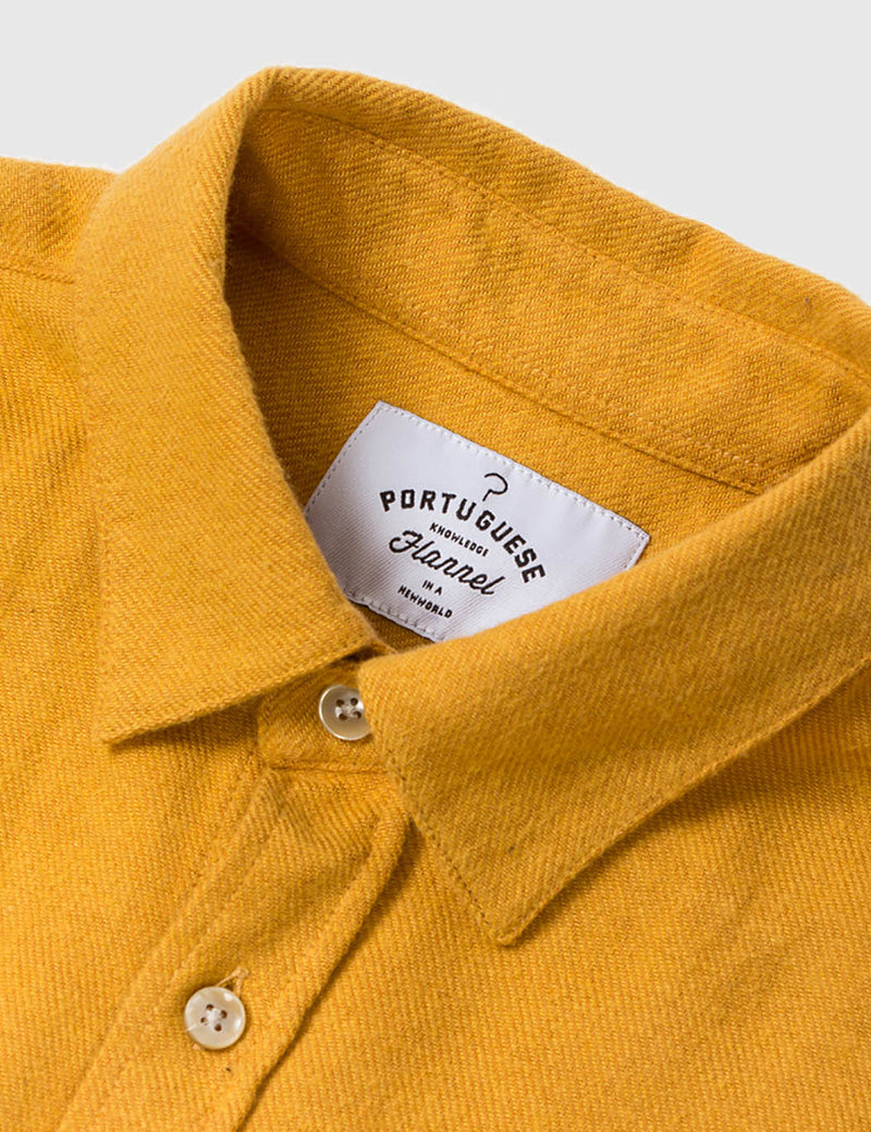 Portuguese Flannel Teca Shirt - Mustard