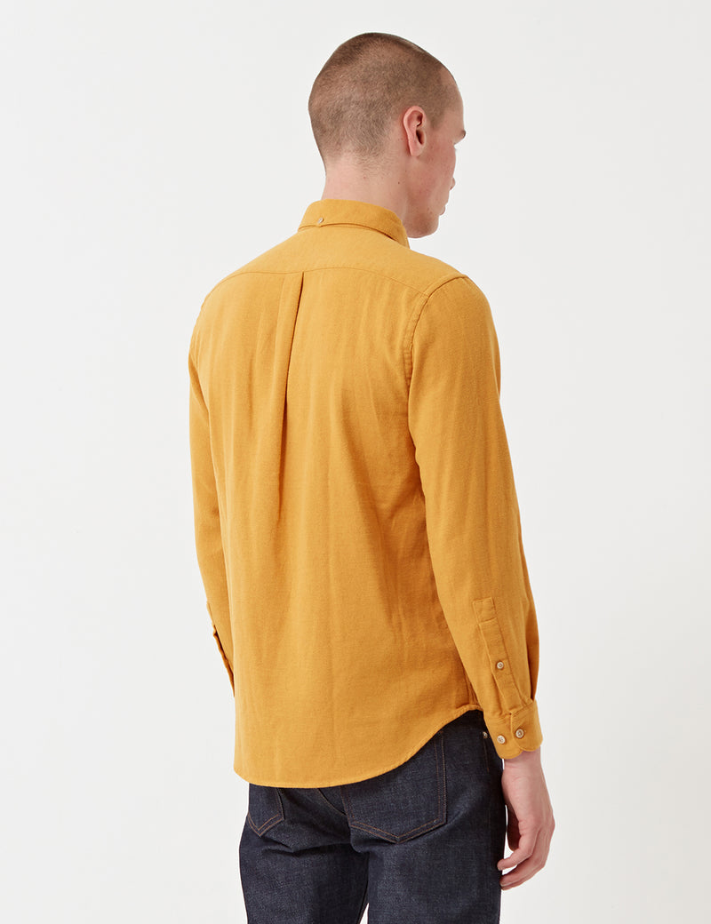 Portuguese Flannel Teca Shirt - Mustard