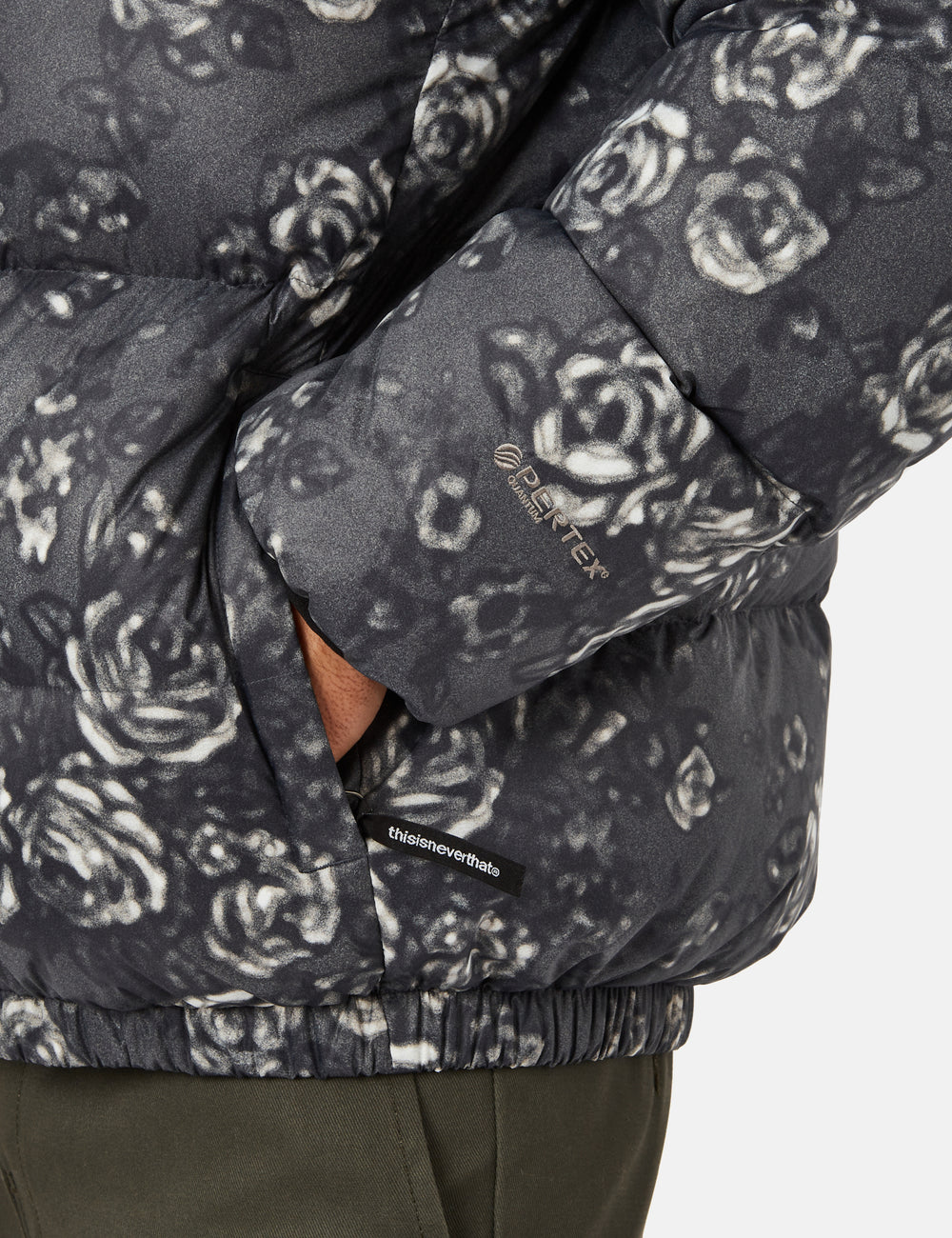 Thisisneverthat PERTEX® T Down Jacket - Flower Black I Urban 