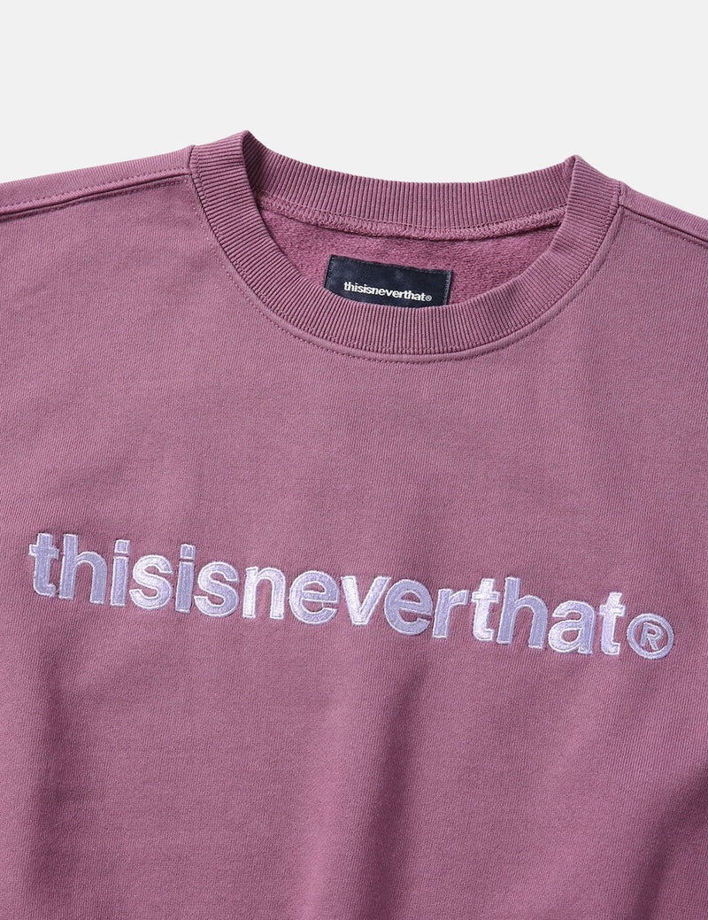 Thisisneverthat T-Logo Crewneck Sweatshirt - Fuchsia