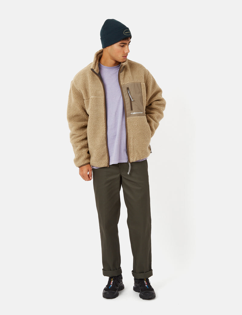 Thisisneverthat SP Sherpa Fleece Jacket - Beige