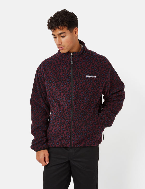 Thisisneverthat INTL. Fleece Jacket - Leopard Blue