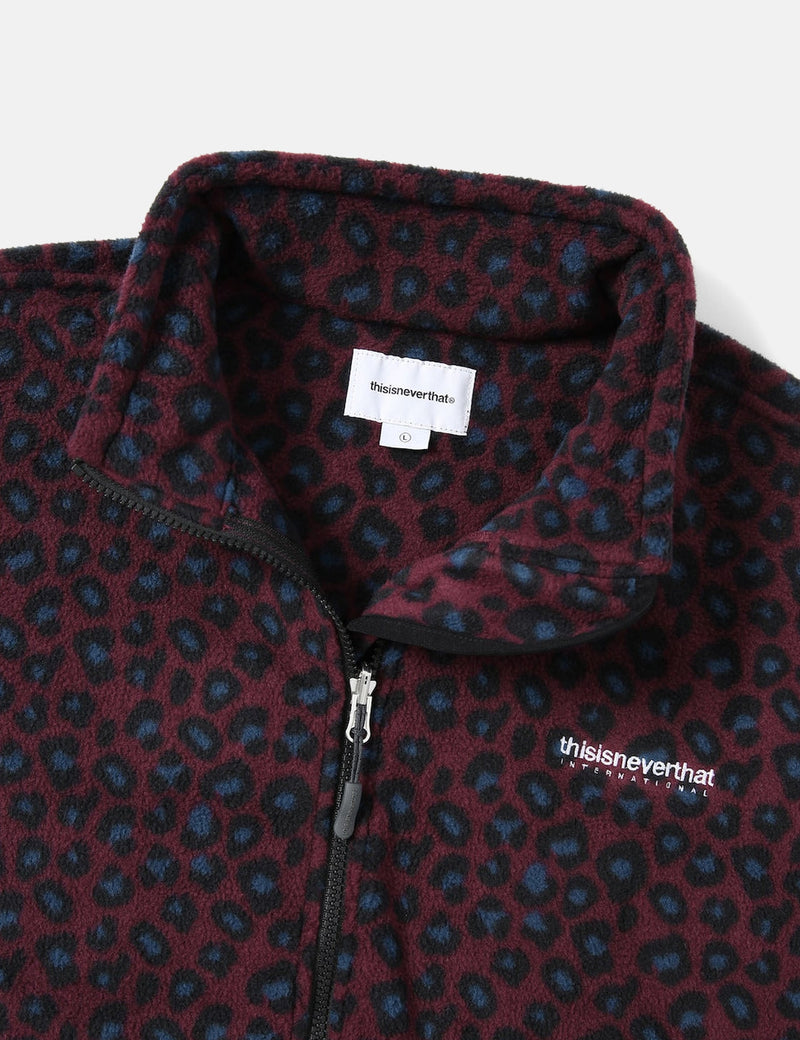 Thisisneverthat INTL. Fleece Jacket - Leopard Blue