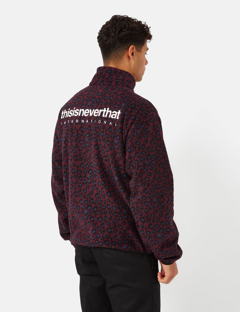 Thisisneverthat INTL. Fleece Jacket - Leopard Blue