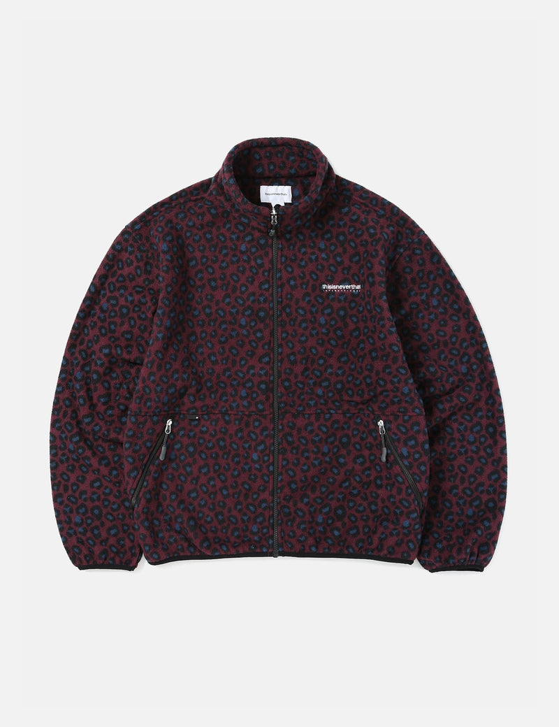 Thisisneverthat INTL. Fleece Jacket - Leopard Blue