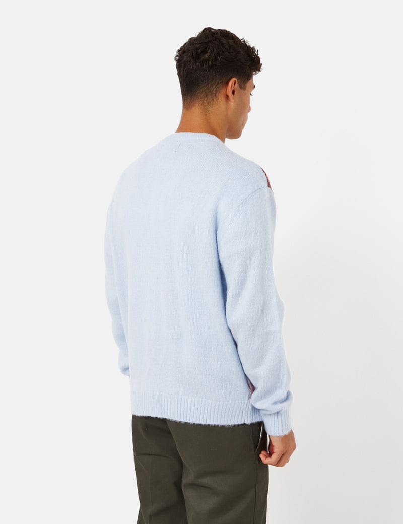 Thisisneverthat Argyle Cardigan - Blue