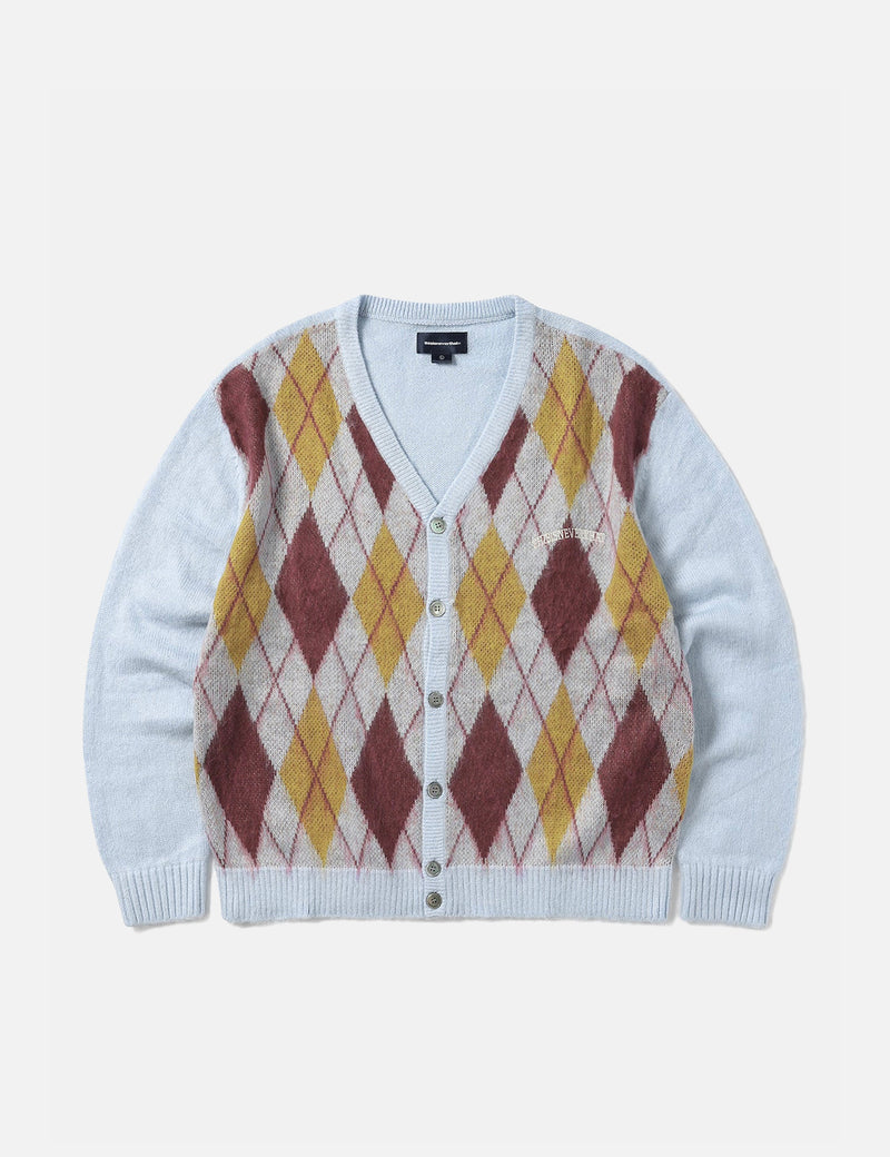 Thisisneverthat Argyle Cardigan - Blue