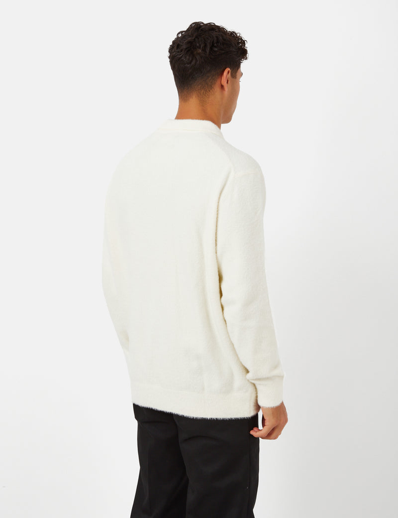 Thisisneverthat E/TLogo Shaggy Polo - Ivory White