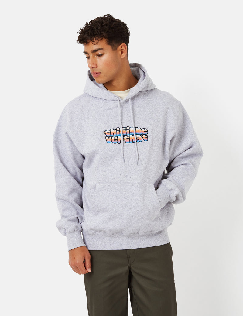 Thisisneverthat Cachalote Hooded Sweatshirt - Heather Grey