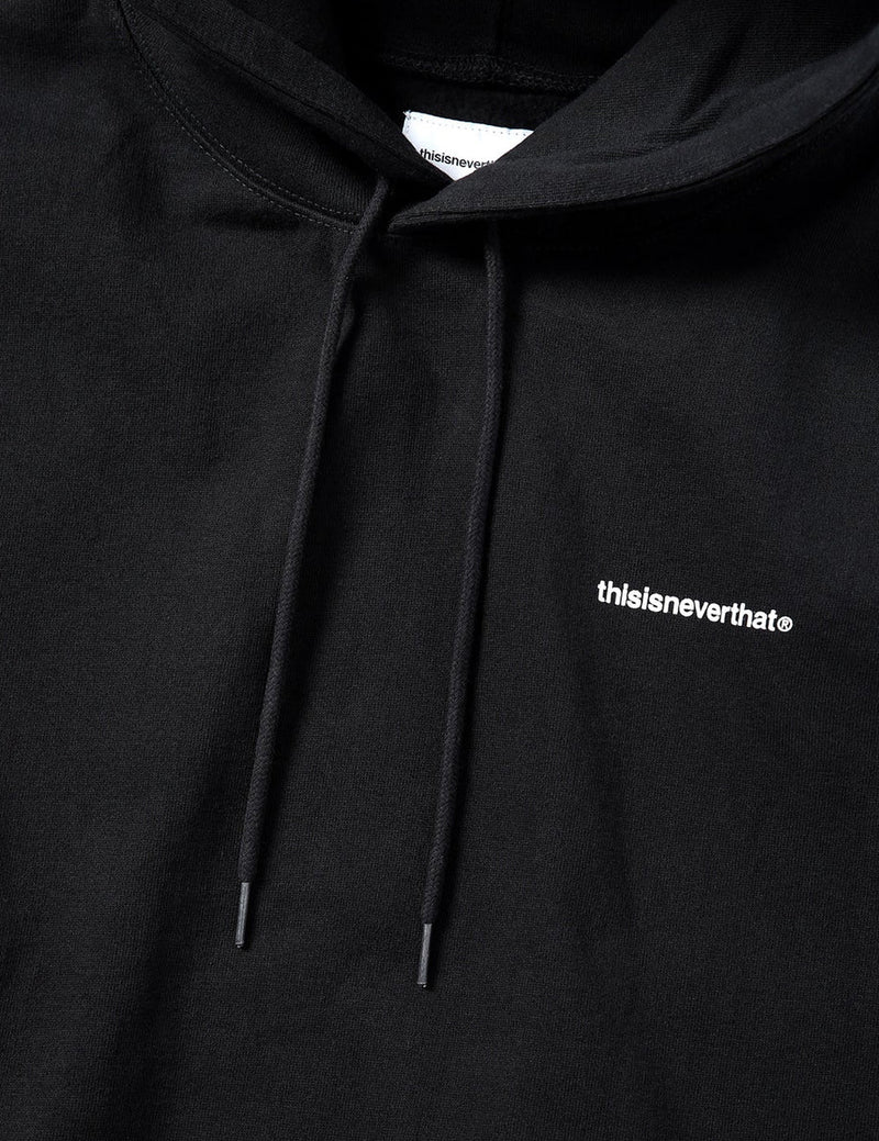 Thisisneverthat Basic T-Logo Hooded Sweatshirt - Black