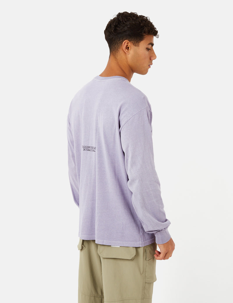 Thisisneverthat Stamp Long Sleeve T-Shirt - Lavender Purple