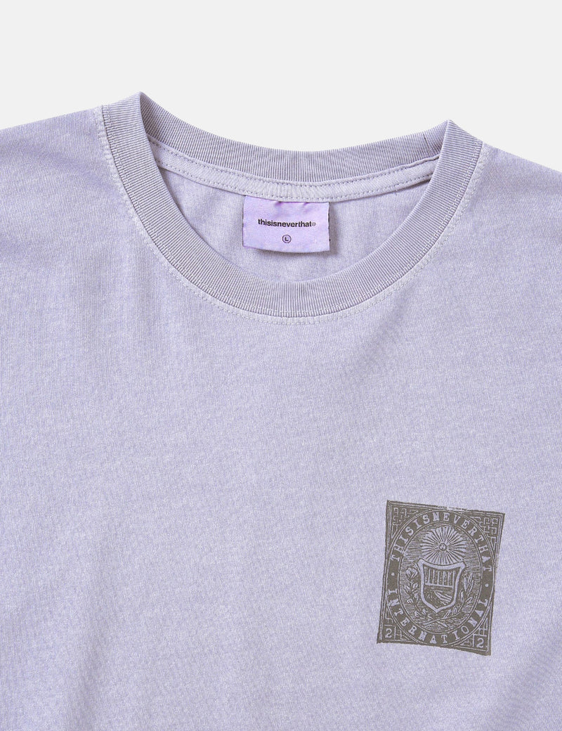 Thisisneverthat Stamp Long Sleeve T-Shirt - Lavender Purple