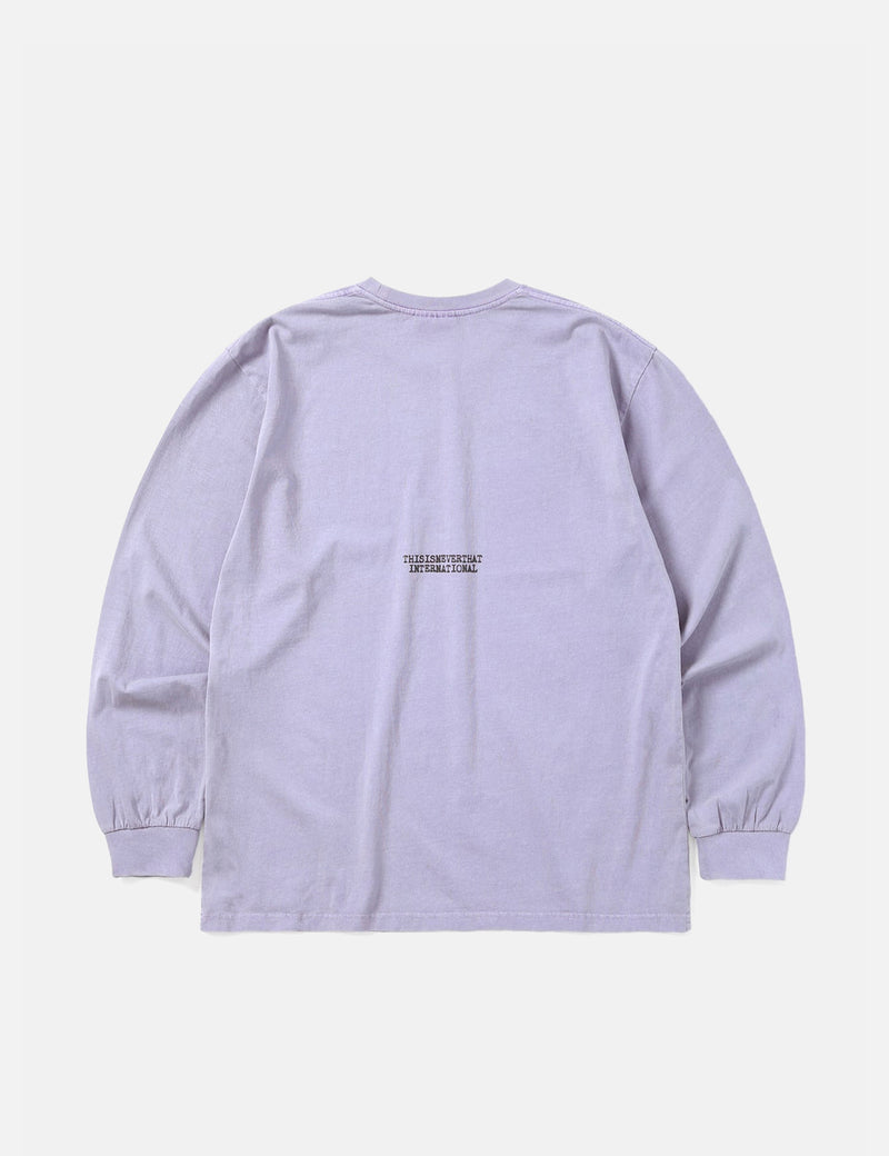 Thisisneverthat Stamp Long Sleeve T-Shirt - Lavender Purple