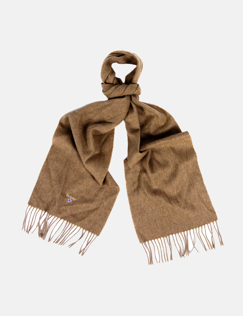 Barbour Plain Lambswool Scarf - Fossil Beige