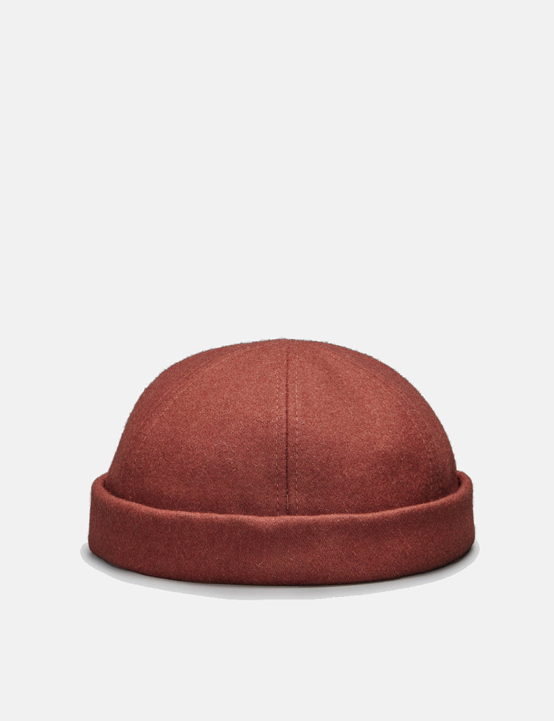 SCRT Docker Beanie Hat (Wool) - Rust Red