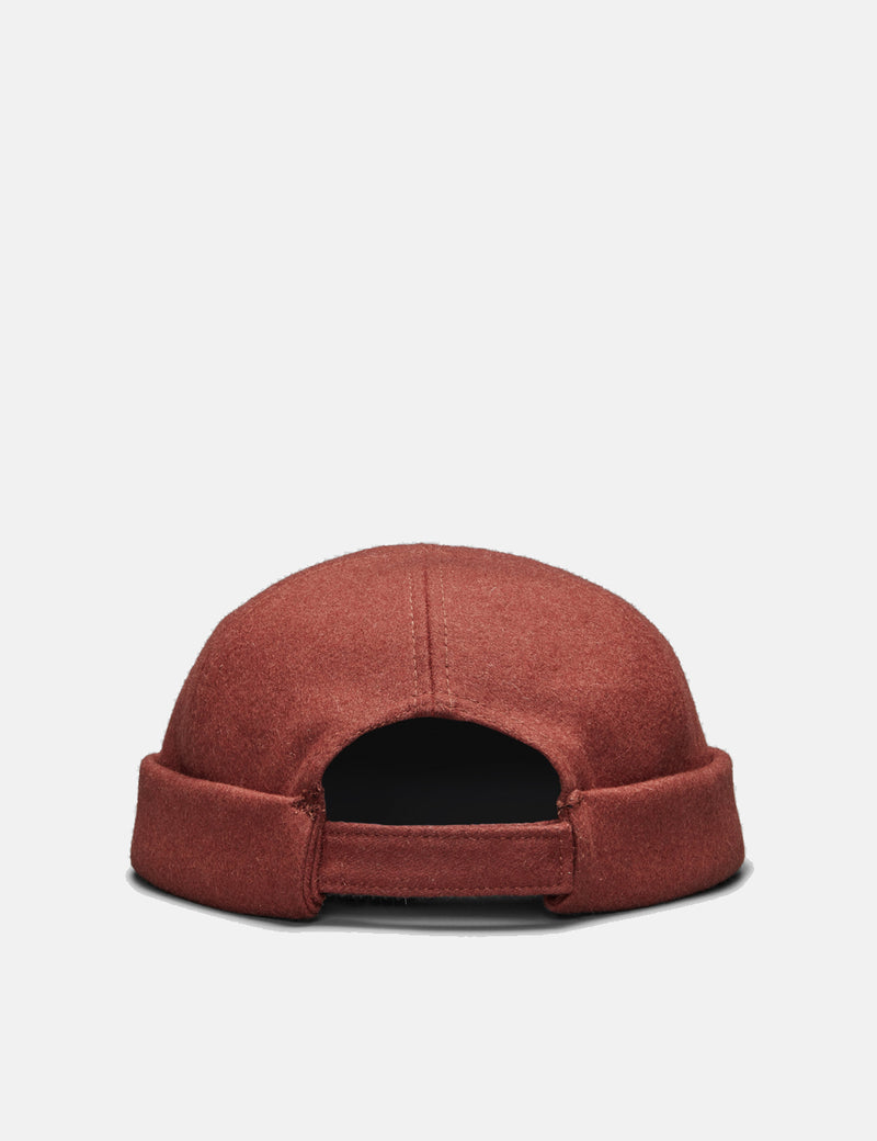 SCRT Docker Beanie Hat (Wool) - Rust Red