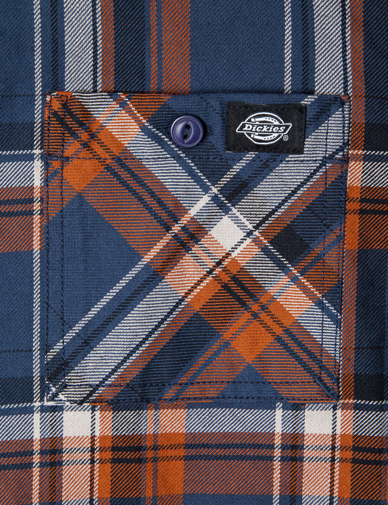 Dickies Atwood Check Shirt - Air Force Blue