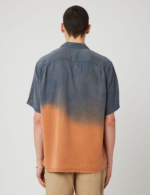 Portuguese Flannel Dogtown Dip Dye Shirt - Grey/Brick