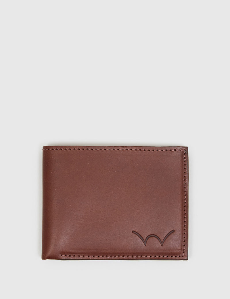 Edwin Cash Leather Wallet - Brown
